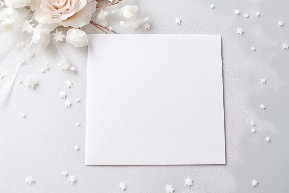 Invitation card wedding flower white. | Free Photo - rawpixel