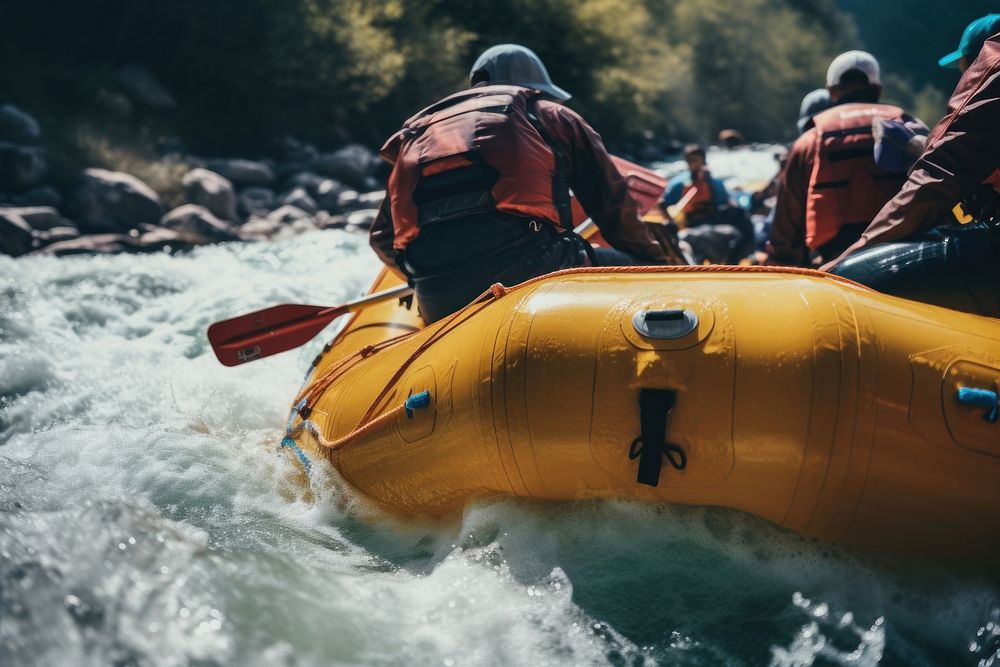 Rafting recreation adventure vehicle. 