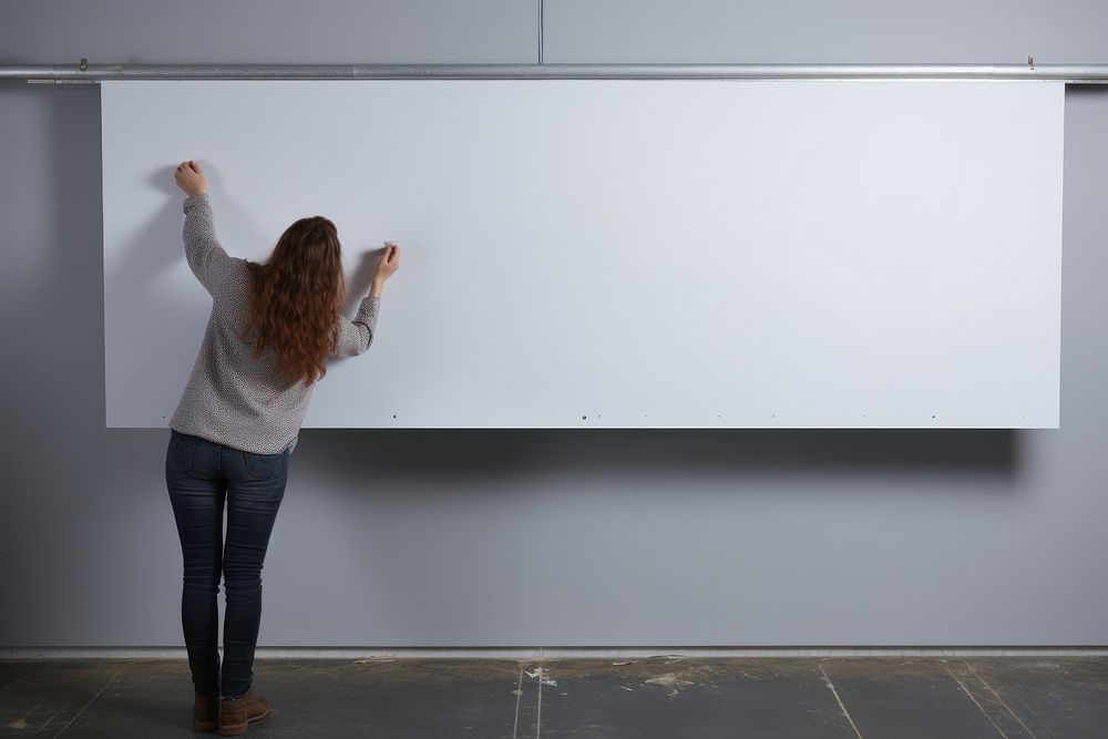White board whiteboard screen adult. AI generated Image by rawpixel.