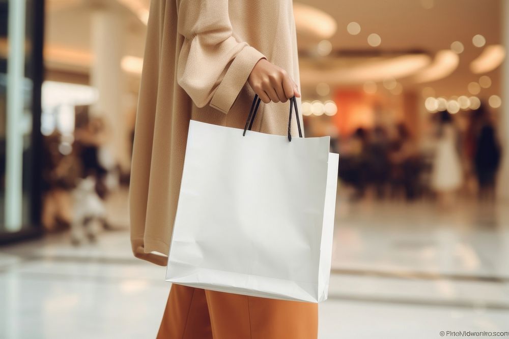 Shopping bag handbag architecture consumerism. AI generated Image by rawpixel.