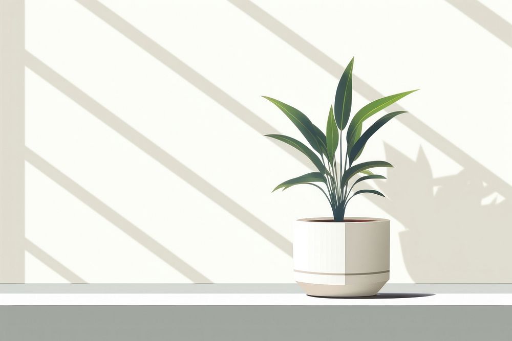 Room plant windowsill vase. AI generated Image by rawpixel.