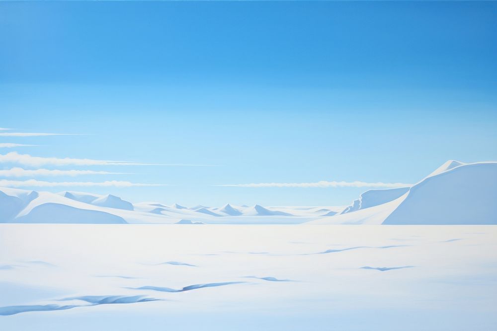 Landscape snow outdoors winter. AI generated Image by rawpixel.