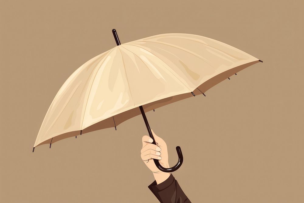 Hand holding umbrella adult sheltering protection. AI generated Image by rawpixel.