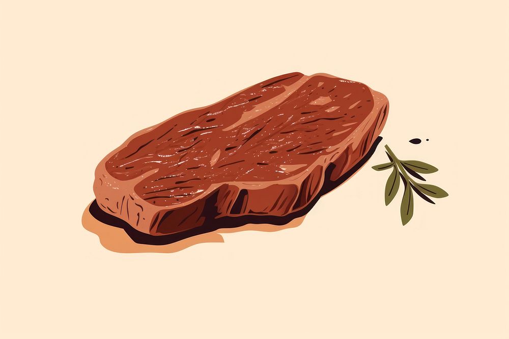Steak food meat chocolate. AI generated Image by rawpixel.
