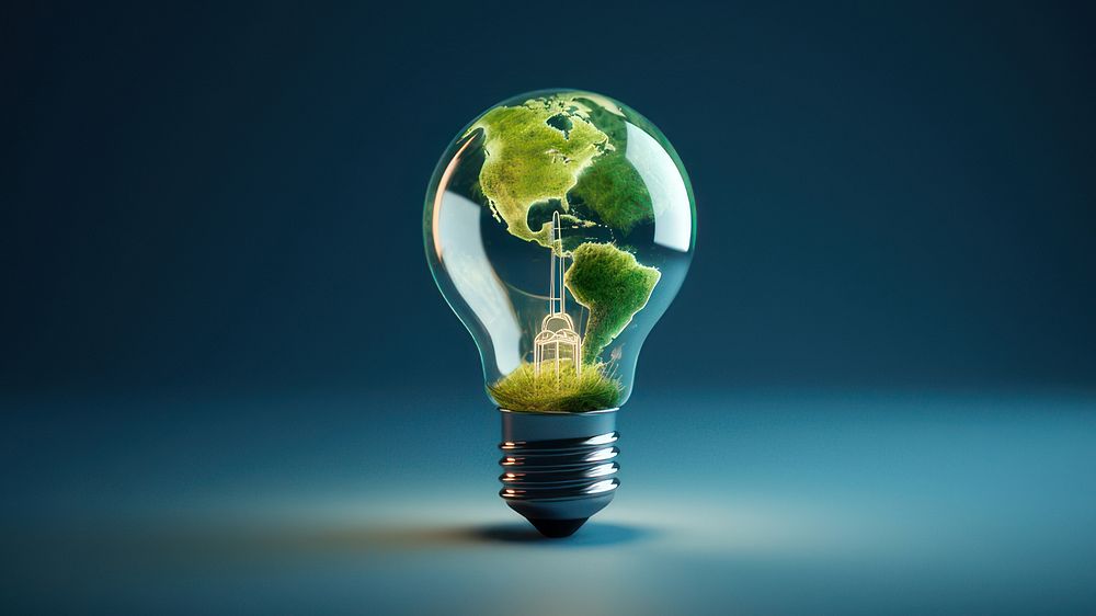 Lightbulb electricity illuminated innovation. AI generated Image by rawpixel.