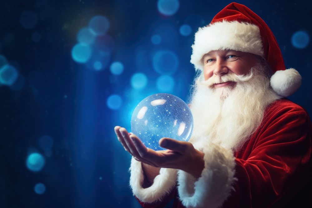 Santa Claus christmas holding space. AI generated Image by rawpixel.