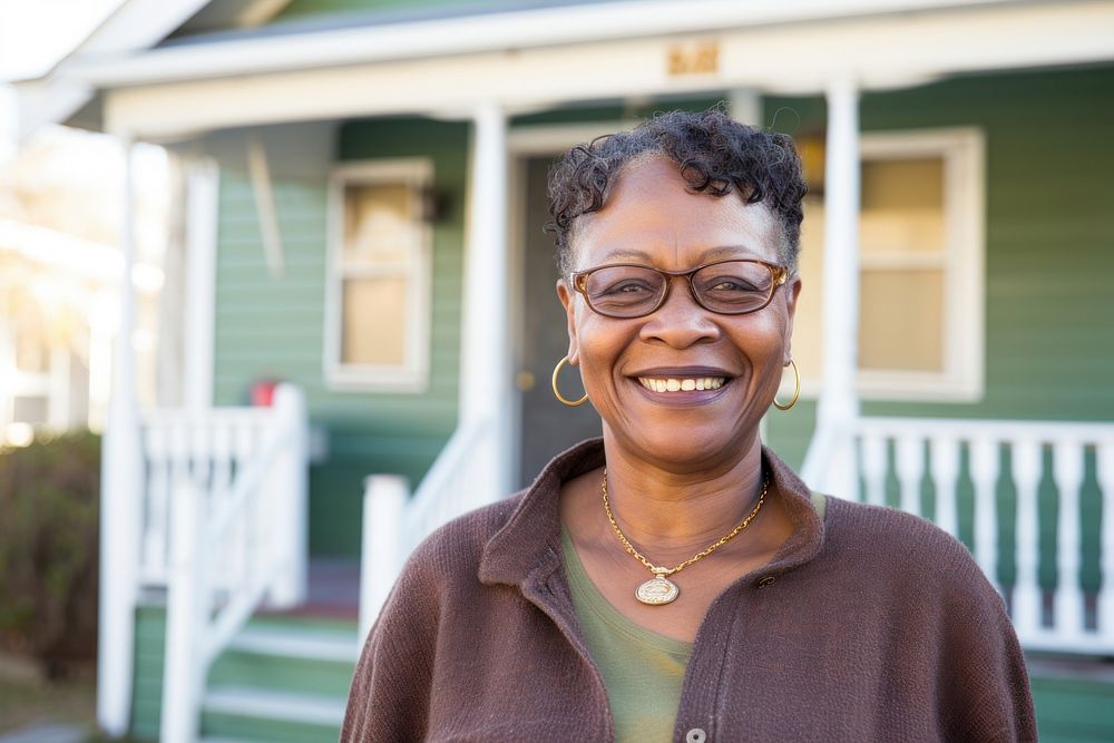 Smiling african american woman architecture portrait building. AI generated Image by rawpixel.