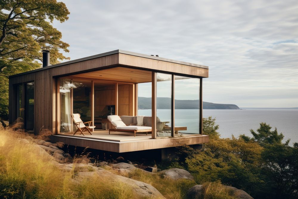 Holiday home architecture building outdoors. 