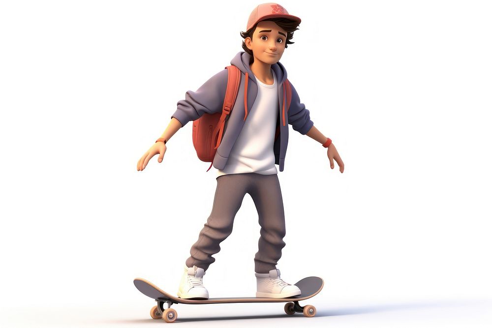 Skateboard skateboarding skateboarder longboard. AI generated Image by rawpixel.