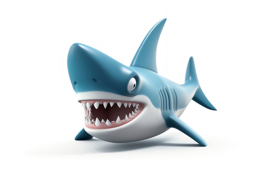 Hammer head shark animal fish white background. AI generated Image by rawpixel.