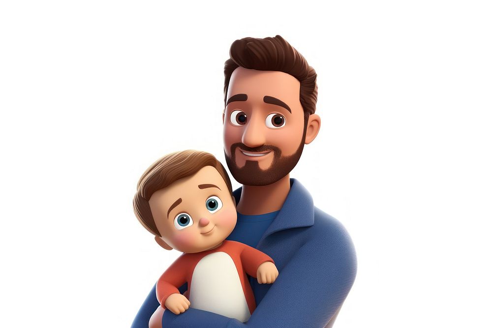 Cartoon baby toy togetherness. AI generated Image by rawpixel.