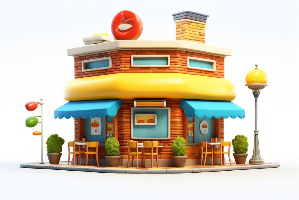 Architecture restaurant building house. AI generated Image by rawpixel.
