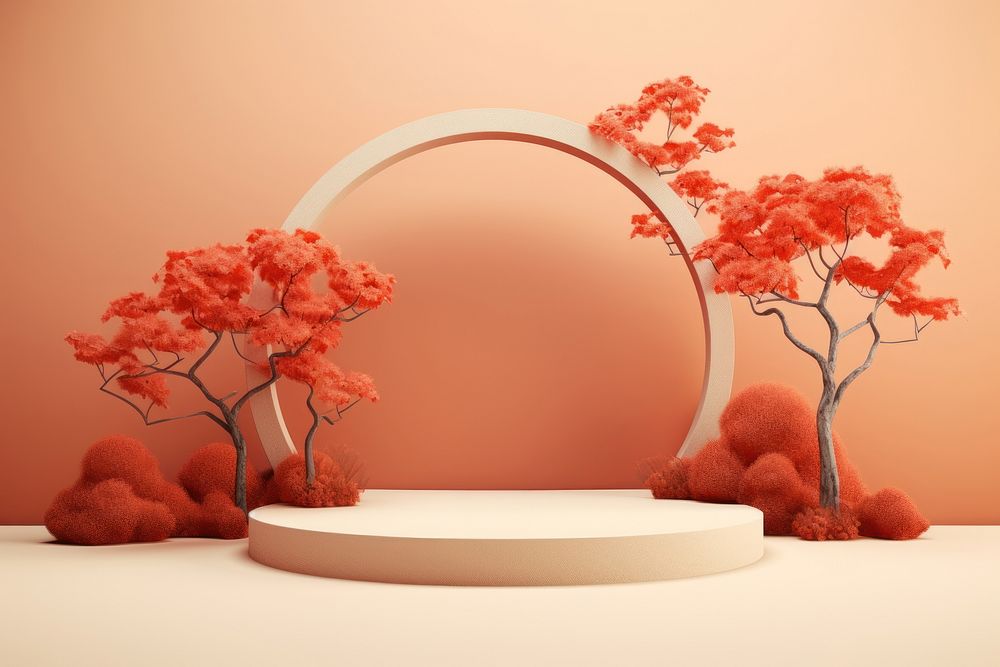 Autumn plant tree art. AI generated Image by rawpixel.