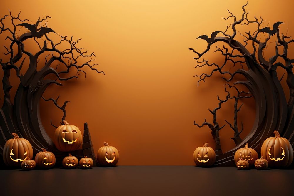 Halloween halloween anthropomorphic jack-o'-lantern. AI generated Image by rawpixel.