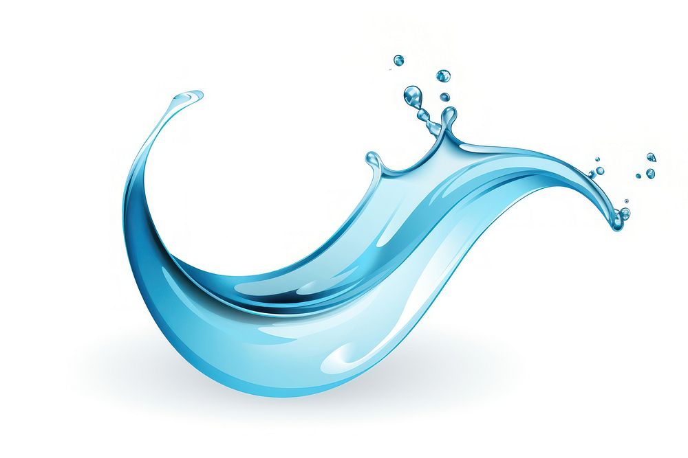 Water white background refreshment splattered. AI generated Image by rawpixel.