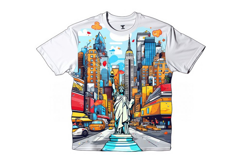 New York art t-shirt cartoon. AI generated Image by rawpixel.