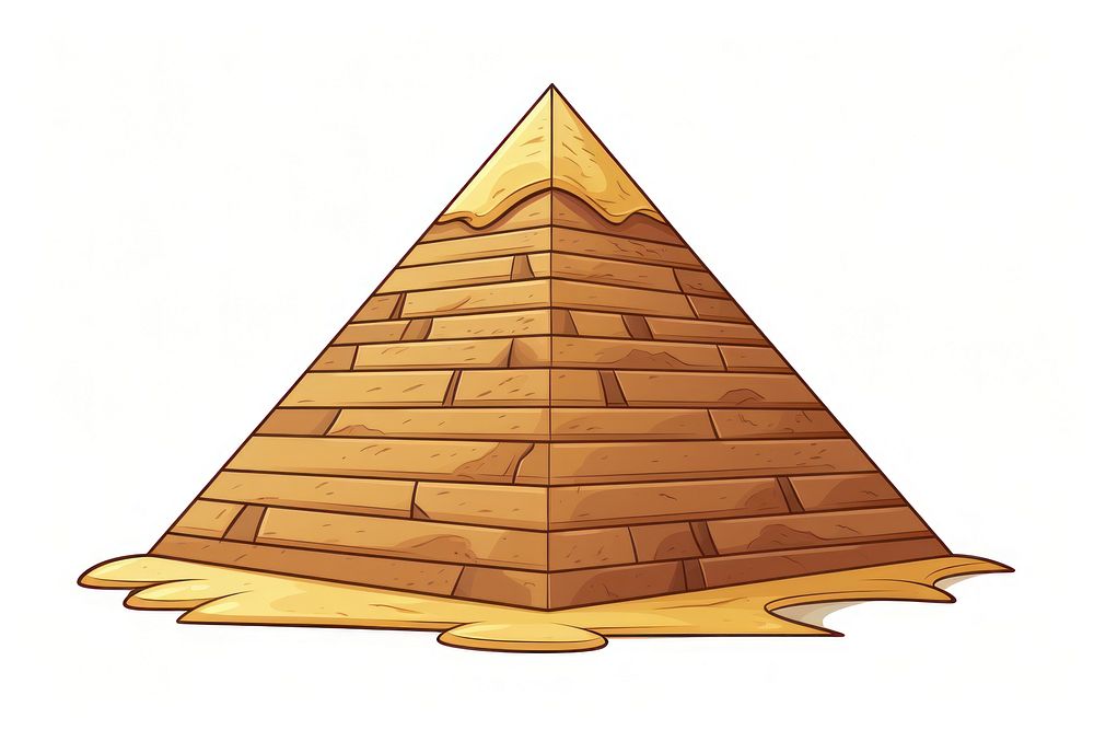 Egypt pyramid architecture cartoon. AI | Premium Photo Illustration ...