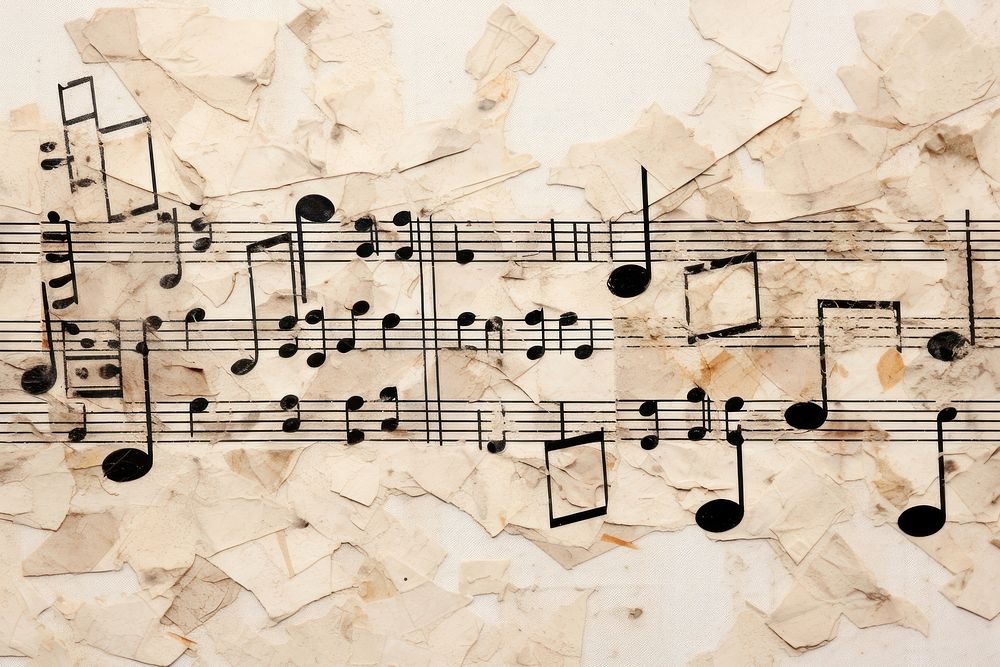 Music note backgrounds paper creativity. 