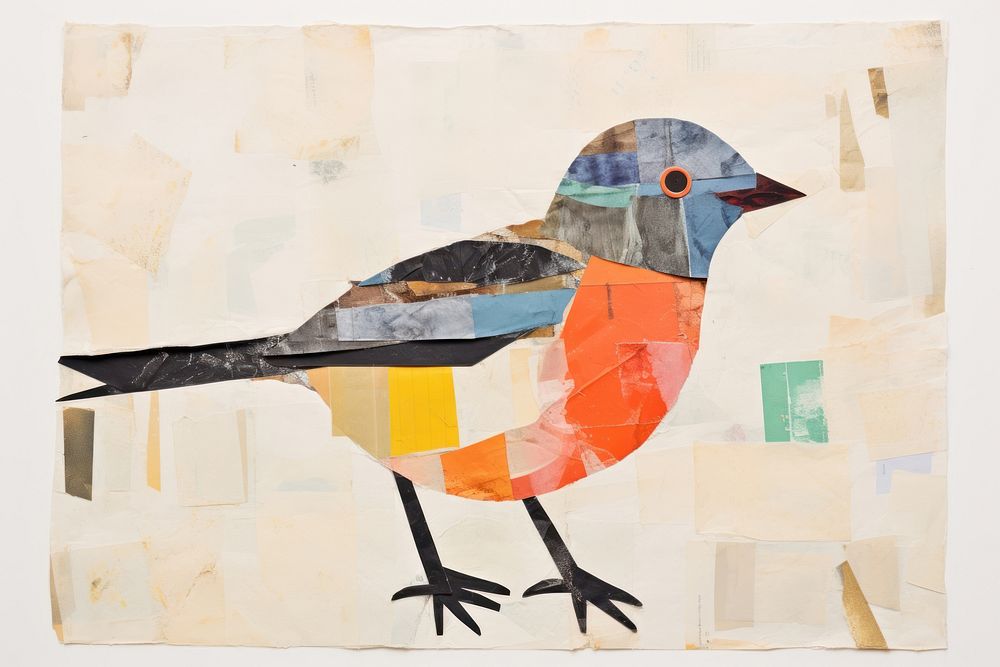 Bird painting animal art. AI generated Image by rawpixel.