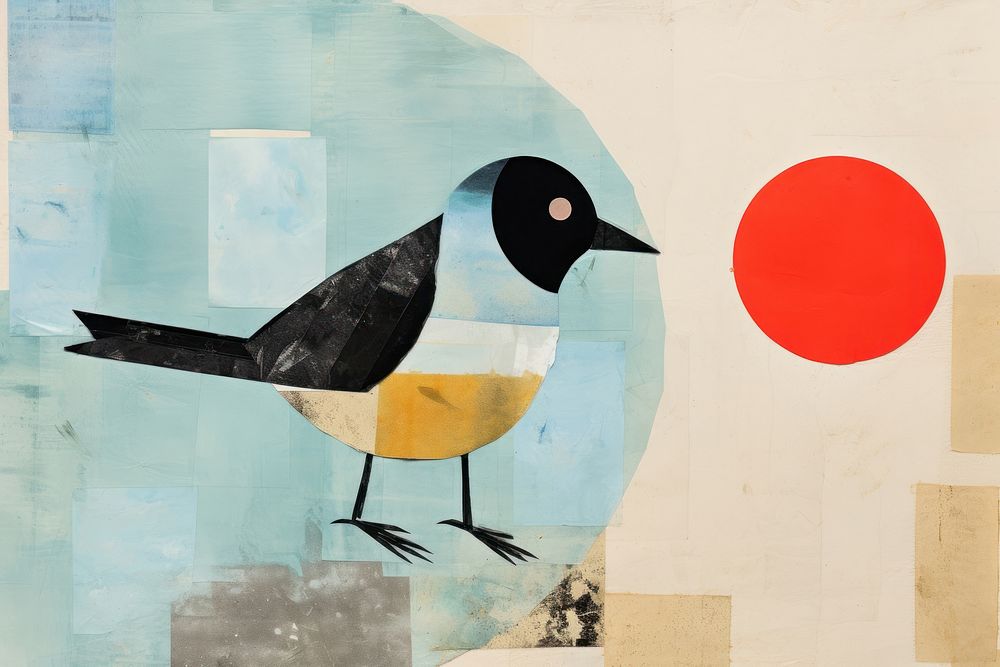 Bird painting animal art. AI generated Image by rawpixel.