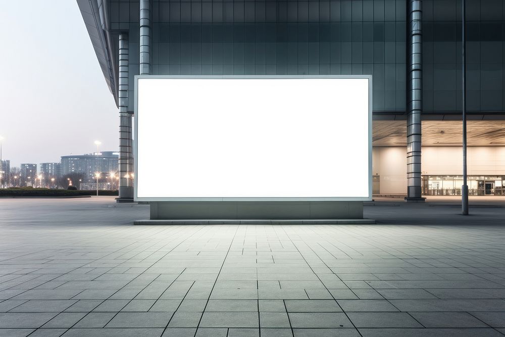 Building architecture screen illuminated. 