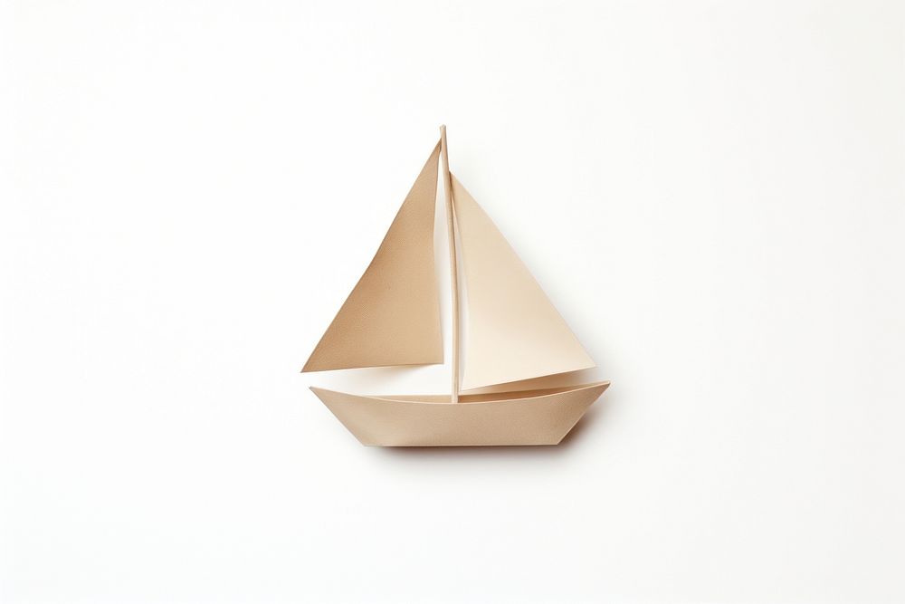 Boat paper origami craft. 