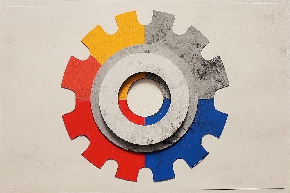 Gear wheel creativity technology. AI generated Image by rawpixel.