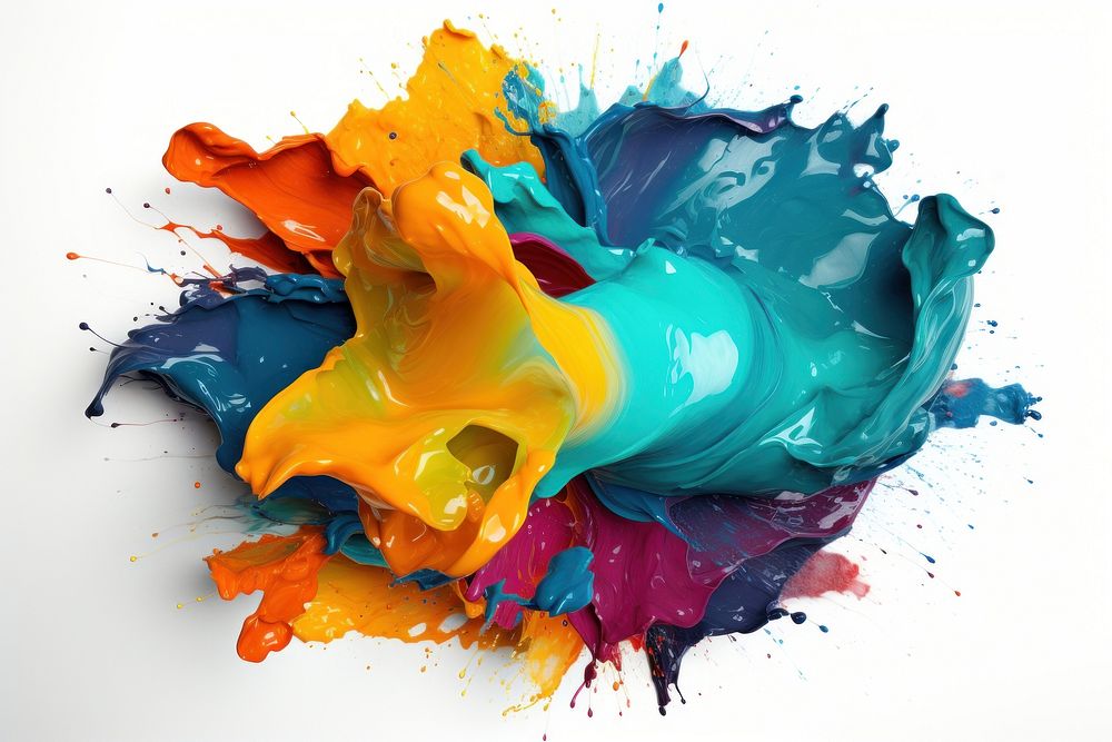 Color splash art creativity splattered. AI generated Image by rawpixel.