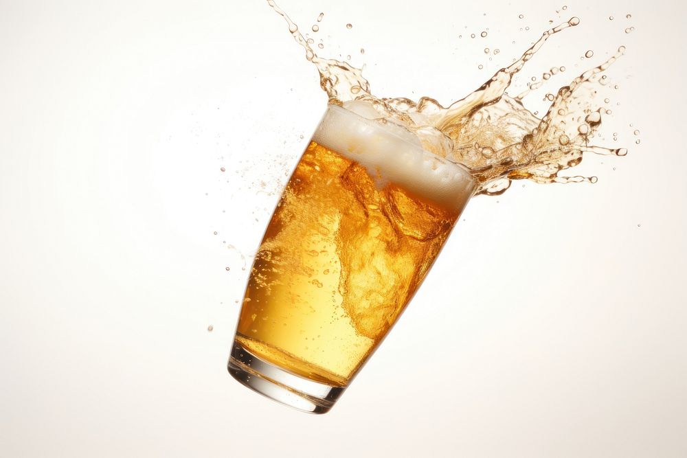 Beer pint drink lager glass. AI generated Image by rawpixel.