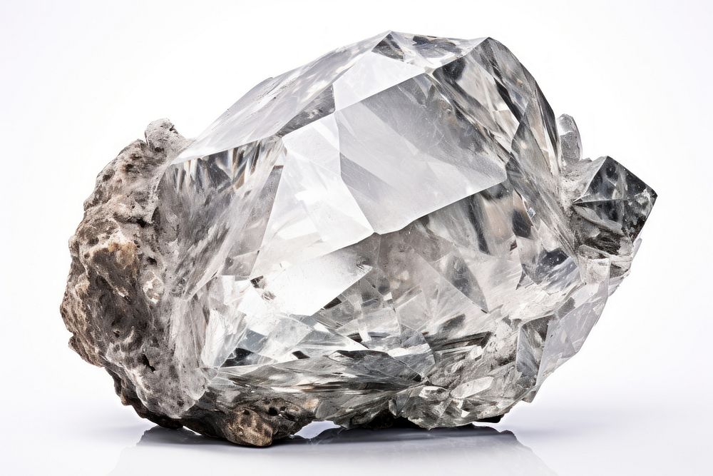 Diamond gemstone mineral crystal. AI generated Image by rawpixel.