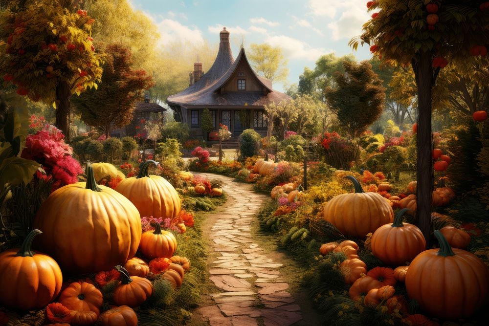Architecture outdoors building pumpkin. AI generated Image by rawpixel.