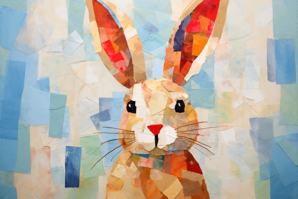 Rabbit painting animal mammal. 