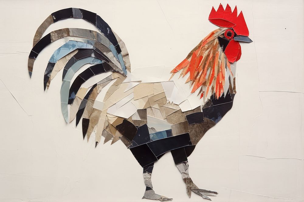 Rooster chicken poultry animal. AI generated Image by rawpixel.