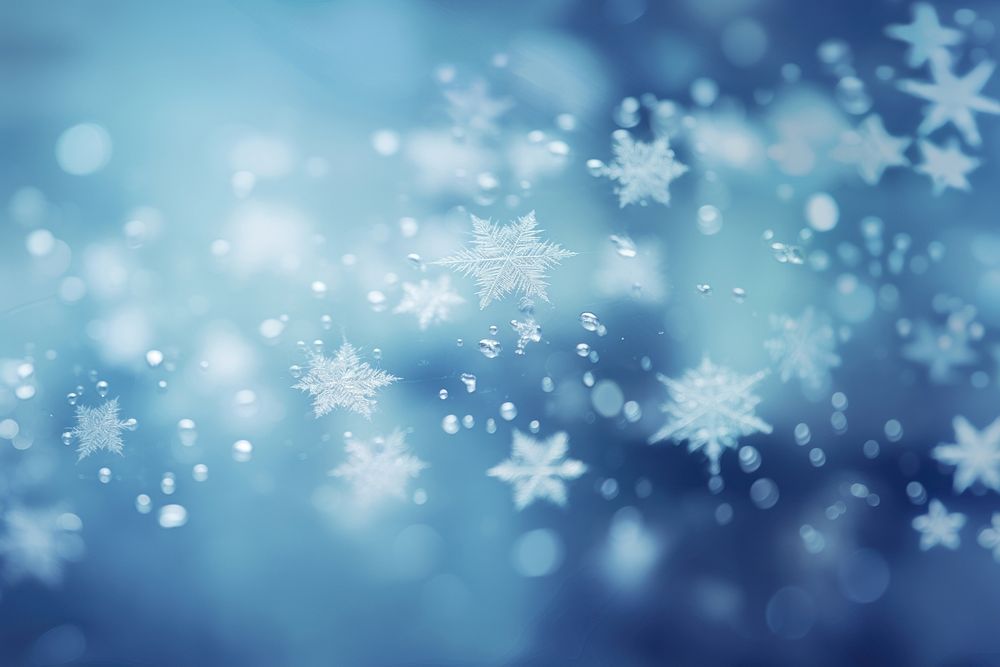 Aesthetic photo of a snow landscapes snowflakes falling. AI generated Image by rawpixel.