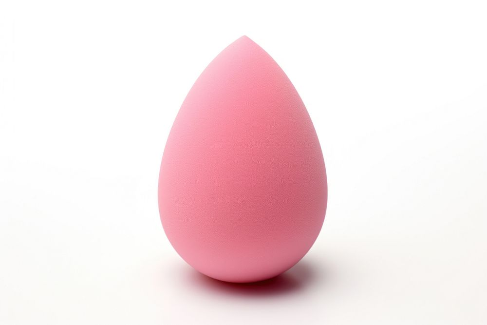 Beauty blender egg white background simplicity. AI generated Image by rawpixel.
