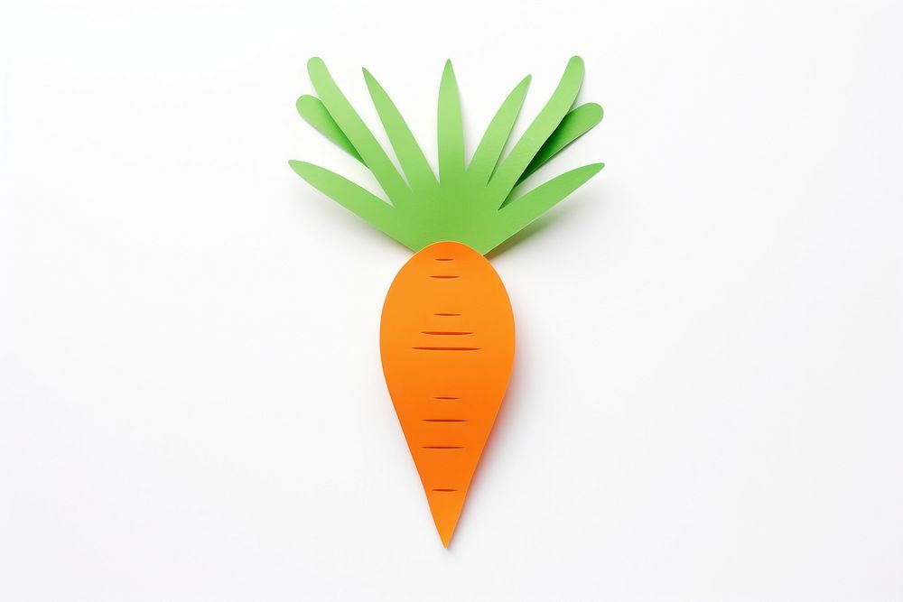 Carrots plant food white background. AI generated Image by rawpixel.