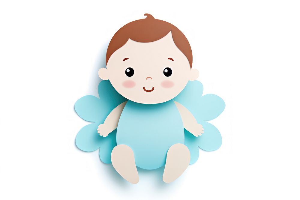 Baby plush cute doll. AI generated Image by rawpixel.