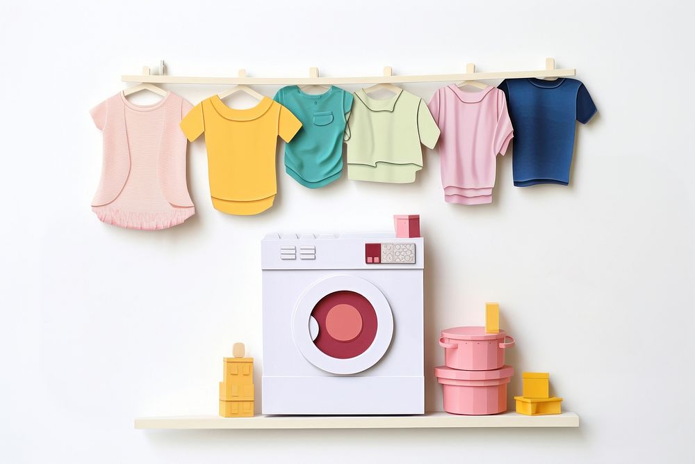 Laundry appliance dryer white background. AI generated Image by rawpixel.