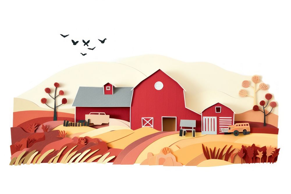 Farm farm building outdoors. AI generated Image by rawpixel.