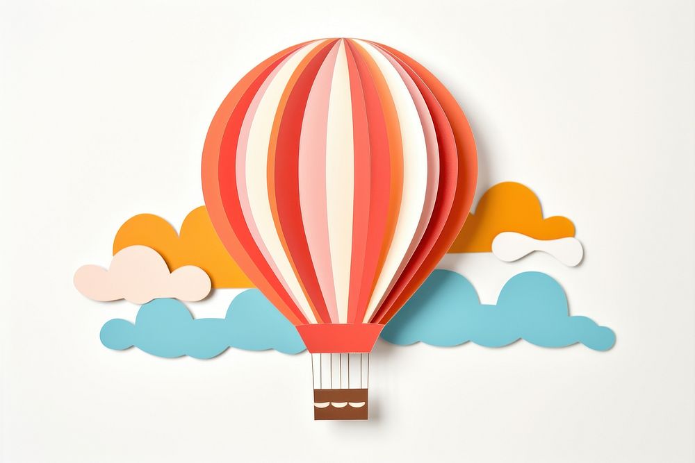 Hot air balloon aircraft transportation celebration. AI generated Image by rawpixel.
