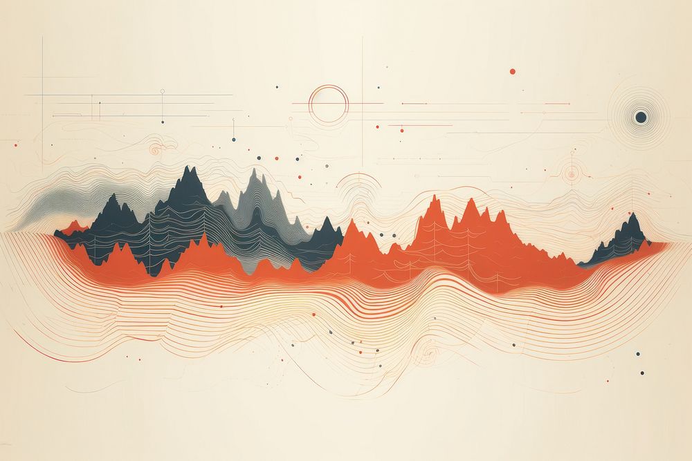 Map tranquility backgrounds creativity. AI generated Image by rawpixel.