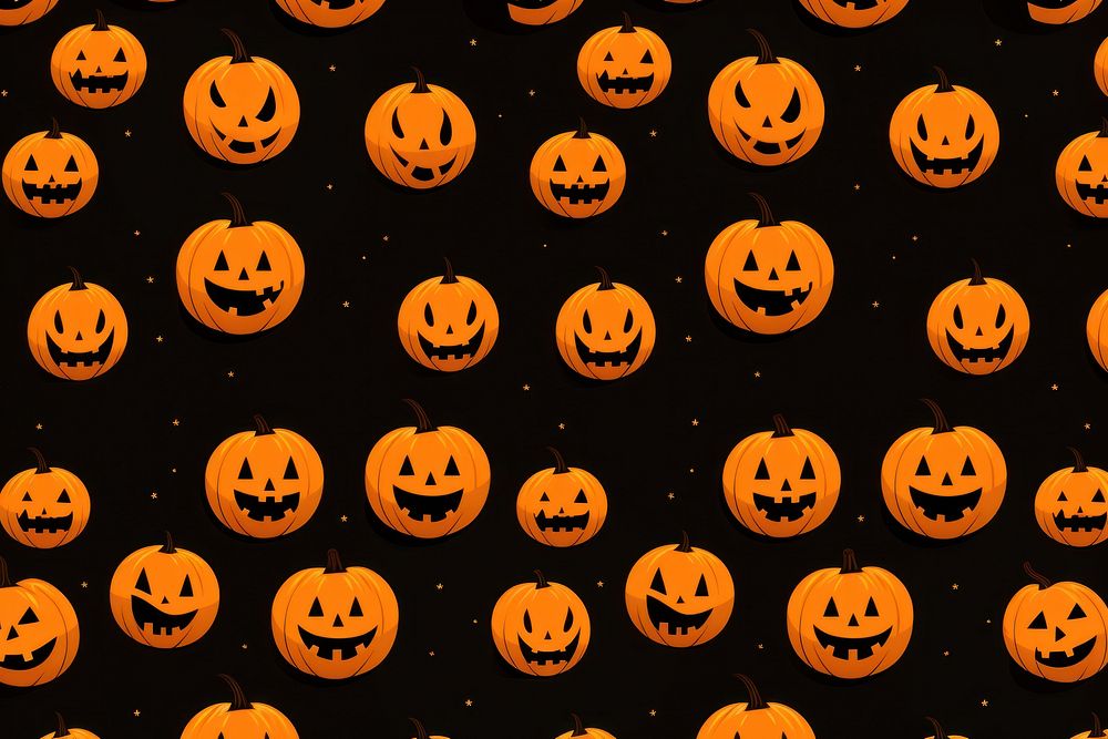 Jack o lantern backgrounds halloween pattern. 