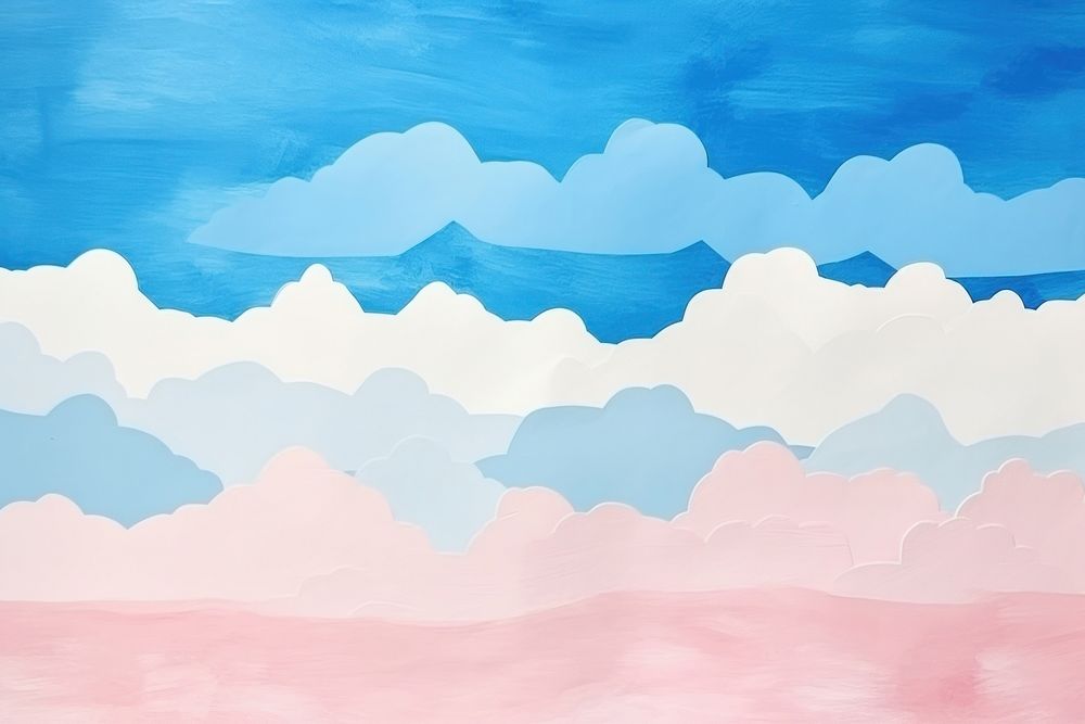 Sky backgrounds abstract painting. AI generated Image by rawpixel.