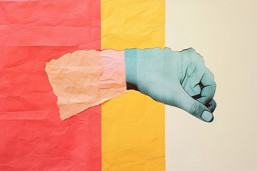 Hand flag art creativity. AI generated Image by rawpixel.