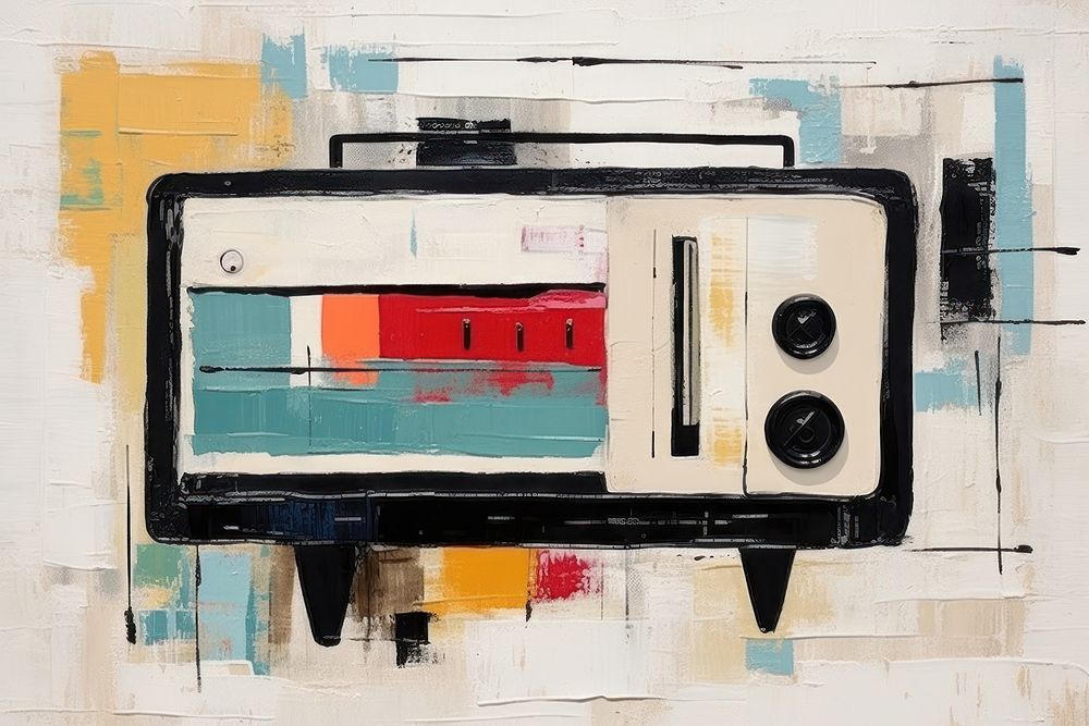 Radio art painting technology. 