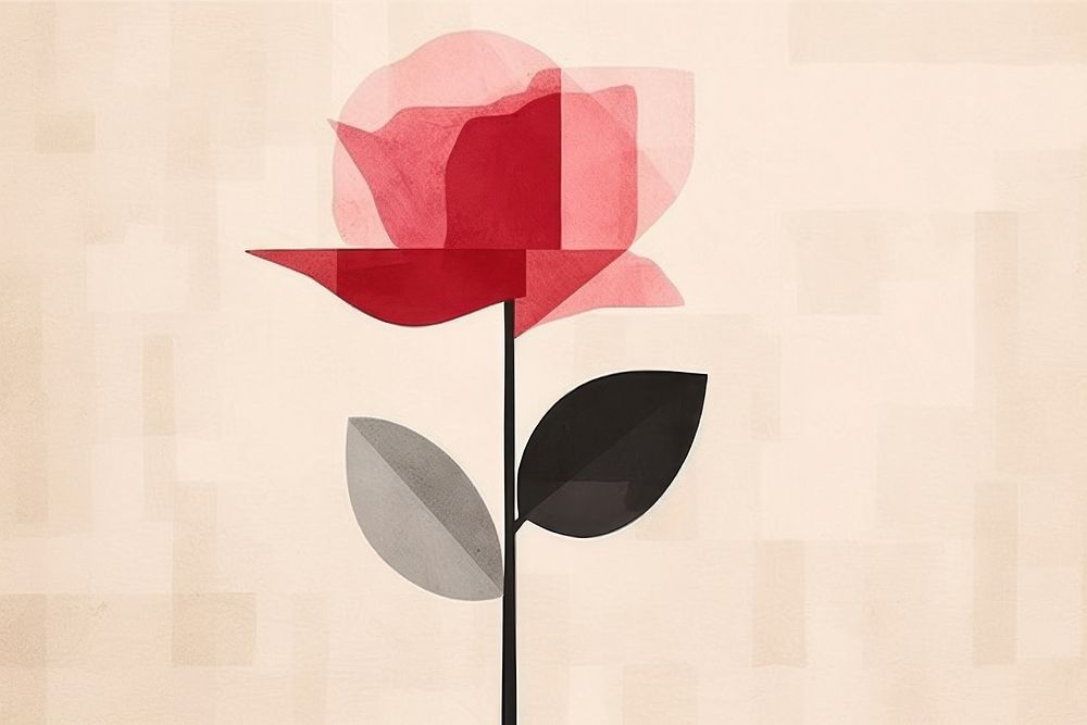 Rose backdrop art flower plant. 