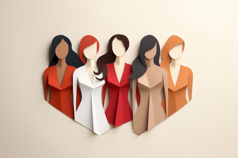 Women empowerment adult art representation. AI generated Image by rawpixel.