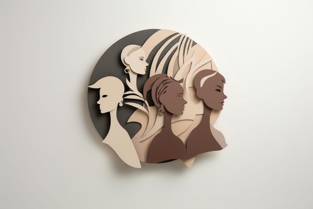 Women empowerment craft wall art. AI generated Image by rawpixel.