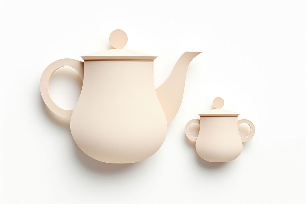 Cup porcelain pottery teapot. 