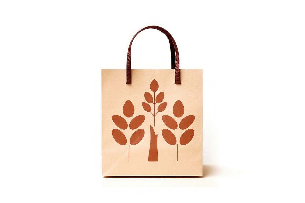 Paper bag handbag white background celebration. 